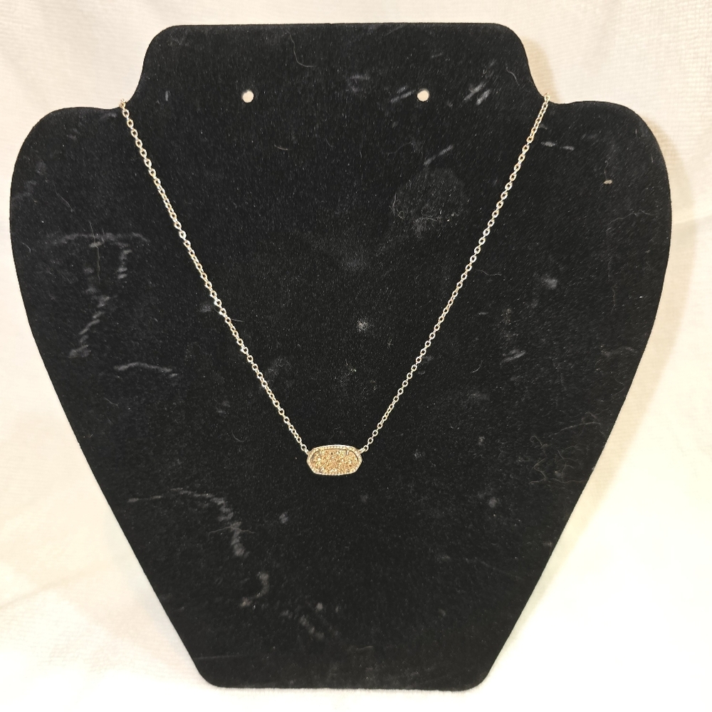 Kendra Scott Elisa Gold Drusy Necklace